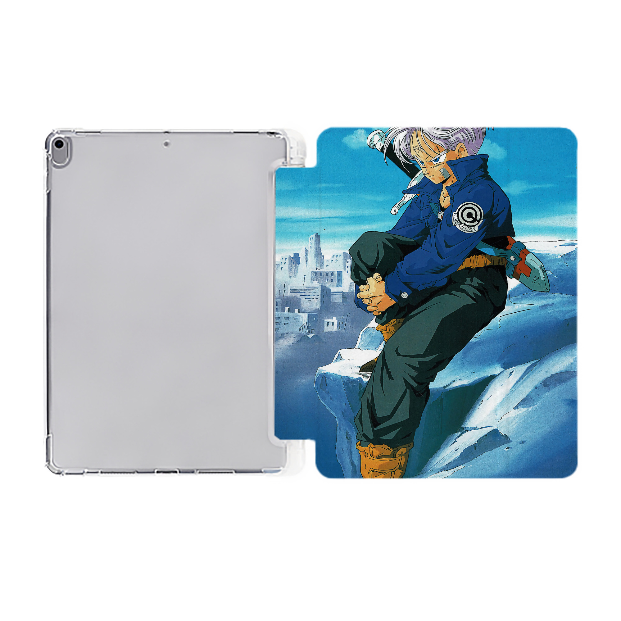 （画像用） ドラゴンボール DRAGON BALL IPad ケース ペン収納付き 三つ折りスタンド PUレザー×シリコン 対応機種9.5/10.5/10.9インチ